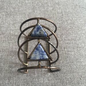 Festival Cuff with blue Stone